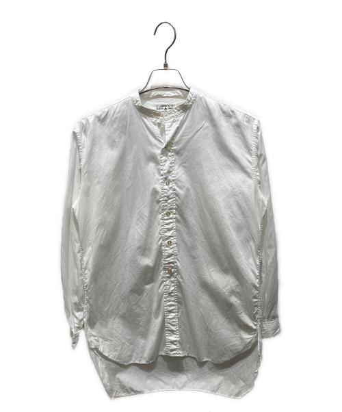 USED（ユーズド）USED (ユーズド) Army Band Collar Shirt ホワイト サイズ:Mの古着・服飾アイテム