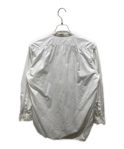 USED（ユーズド）USED (ユーズド) Army Band Collar Shirt ホワイト サイズ:Mの古着・服飾アイテム