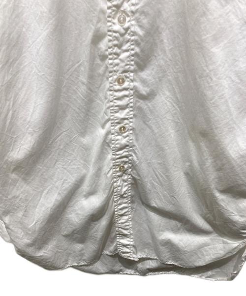 USED（ユーズド）USED (ユーズド) Army Band Collar Shirt ホワイト サイズ:Mの古着・服飾アイテム