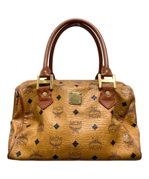 MCM（エムシーエム）MCM (エムシーエム) ミニボストンバッグ　E2598 ブラウンの古着・服飾アイテム