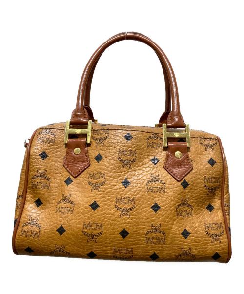 MCM（エムシーエム）MCM (エムシーエム) ミニボストンバッグ　E2598 ブラウンの古着・服飾アイテム