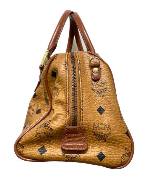 MCM（エムシーエム）MCM (エムシーエム) ミニボストンバッグ　E2598 ブラウンの古着・服飾アイテム