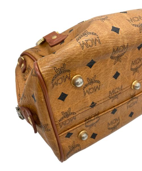 MCM（エムシーエム）MCM (エムシーエム) ミニボストンバッグ　E2598 ブラウンの古着・服飾アイテム