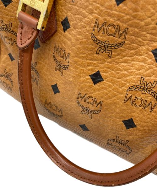 MCM（エムシーエム）MCM (エムシーエム) ミニボストンバッグ　E2598 ブラウンの古着・服飾アイテム