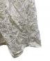 中古・古着 ne quittez pas (ヌキテパ) Cotton Voile Foil Flower Print Volume Sleeve Dress　010431GL2 アイボリー サイズ:記載無しの為実寸参照：5000円