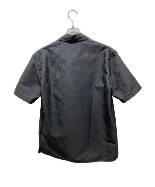 GUCCI（グッチ）GUCCI (グッチ) GGナイロンジャガードシャツ　782743 ZAQD2 ブラック サイズ:44の古着・服飾アイテム