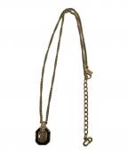 ）の古着「CDロゴラインストーンネックレス」｜ゴールド