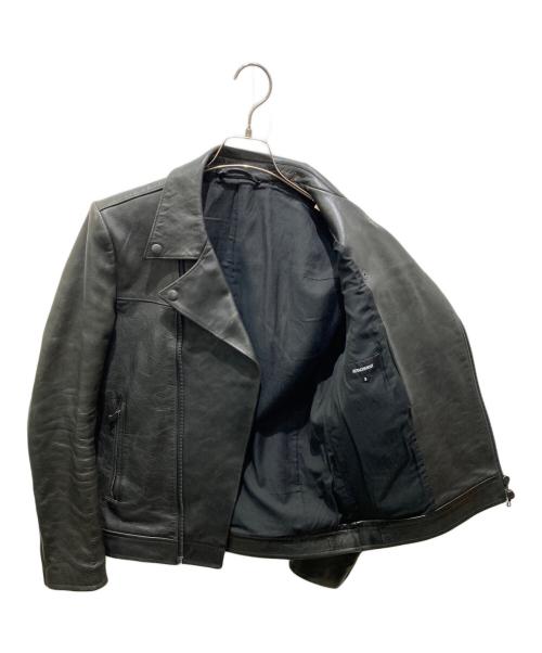 ATTACHMENT（アタッチメント）ATTACHMENT (アタッチメント) ダブルライダースジャケット　AB42-227 ホースレザー ブラック サイズ:3の古着・服飾アイテム