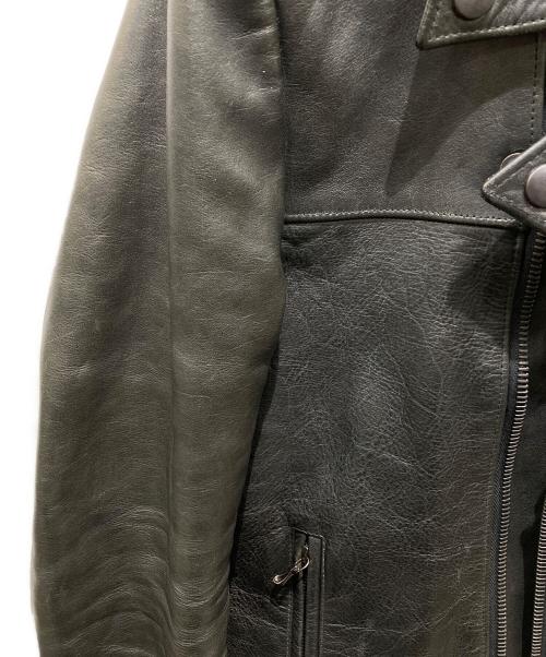 ATTACHMENT（アタッチメント）ATTACHMENT (アタッチメント) ダブルライダースジャケット　AB42-227 ホースレザー ブラック サイズ:3の古着・服飾アイテム