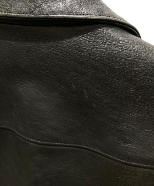 ATTACHMENT（アタッチメント）ATTACHMENT (アタッチメント) ダブルライダースジャケット　AB42-227 ホースレザー ブラック サイズ:3の古着・服飾アイテム