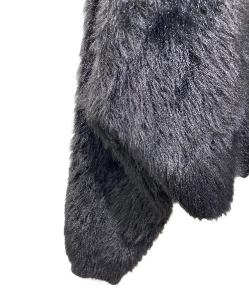 CELFORD（セルフォード）CELFORD (セルフォード) ファーライクニットボレロ ブラック サイズ:Fの古着・服飾アイテム