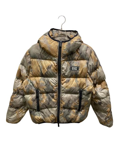 DSQUARED2（ディースクエアード）DSQUARED2 (ディースクエアード) カモフラダウンジャケット カーキ サイズ:50の古着・服飾アイテム