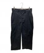 Dickies×WILLY CHAVARRIAディッキーズ×ウィリーチャバリア）の古着「ワイドレッグチノパンツ　DWC004」｜ブラック