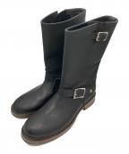 Schottショット）の古着「サイドロゴ エンジニア レザーブーツ　S35500T」｜ブラック