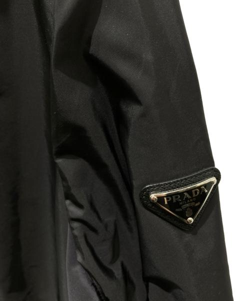 PRADA（プラダ）PRADA (プラダ) ダブルジップアップナイロン パーカ ジャケット　29Z597　国内代理店表記 有 ブラック サイズ:40の古着・服飾アイテム