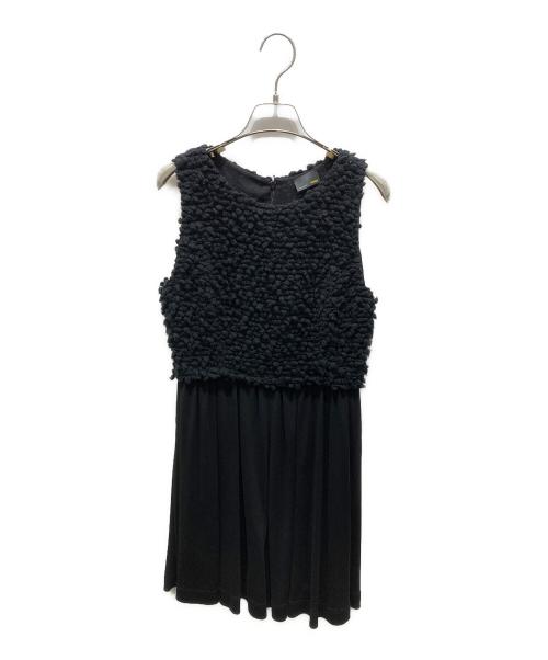 FENDI（フェンディ）FENDI (フェンディ) 切り替えノースリーブワンピース　AZ87209　AZ87209 ブラック サイズ:Mの古着・服飾アイテム