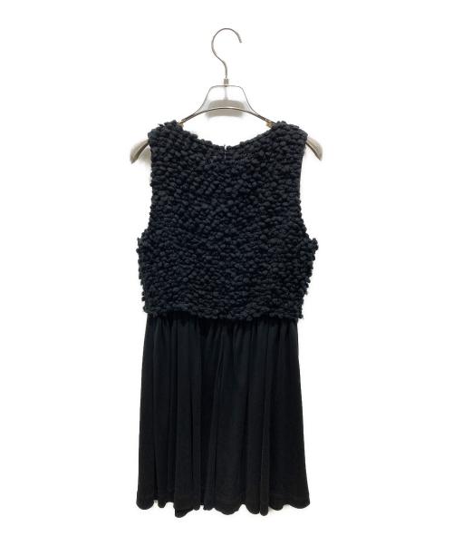 FENDI（フェンディ）FENDI (フェンディ) 切り替えノースリーブワンピース　AZ87209　AZ87209 ブラック サイズ:Mの古着・服飾アイテム