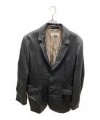 EMPORIO ARMANIエンポリオアルマーニ）の古着「レザージャケット」｜ブラック