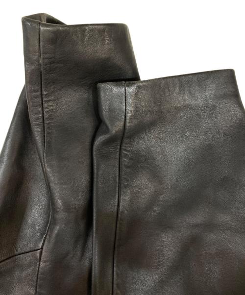 EMPORIO ARMANI（エンポリオアルマーニ）EMPORIO ARMANI (エンポリオアルマーニ) レザージャケット ブラック サイズ:50の古着・服飾アイテム