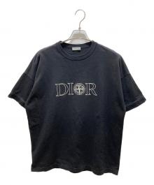 Dior×STONE ISLAND（ディオール×ストーンアイランド）の古着「ロゴエンブロイダリーTシャツ　493J638B0554」｜ブラック