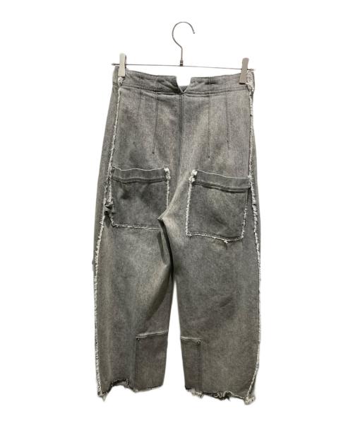 Knuth Marf（クヌースマーフ）knuth marf (クヌースマーフ) ベルテッドデニムパンツ グレー サイズ:XSの古着・服飾アイテム