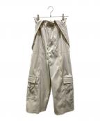 Knuth Marfクヌースマーフ）の古着「2wayサスペンダーカーゴパンツ」｜ベージュ