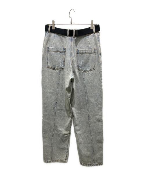 Knuth Marf（クヌースマーフ）knuth marf (クヌースマーフ) slit belt slacks pants インディゴ サイズ:Sの古着・服飾アイテム