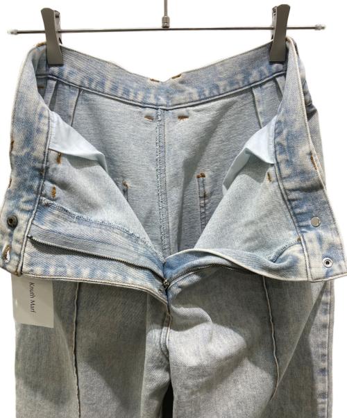 Knuth Marf（クヌースマーフ）knuth marf (クヌースマーフ) slit belt slacks pants インディゴ サイズ:Sの古着・服飾アイテム