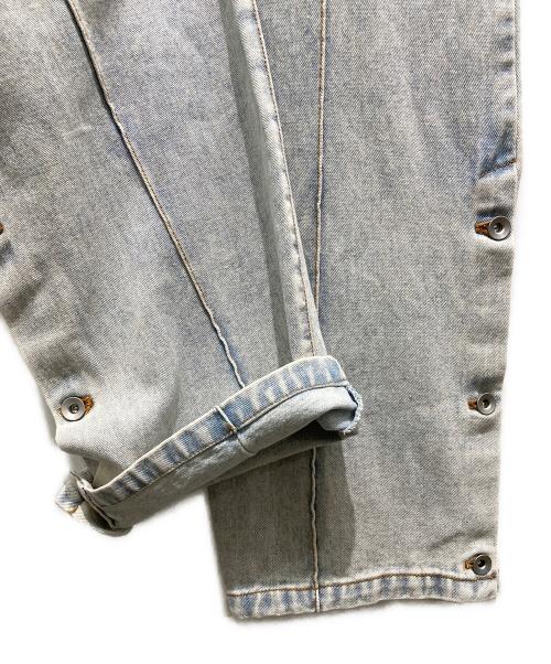 Knuth Marf（クヌースマーフ）knuth marf (クヌースマーフ) slit belt slacks pants インディゴ サイズ:Sの古着・服飾アイテム