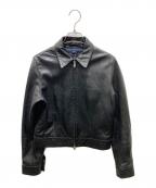 RALPH LAUREN SPORTラルフローレン スポーツ）の古着「ラムレザージャケット　JK RL IS 4003」｜ブラック