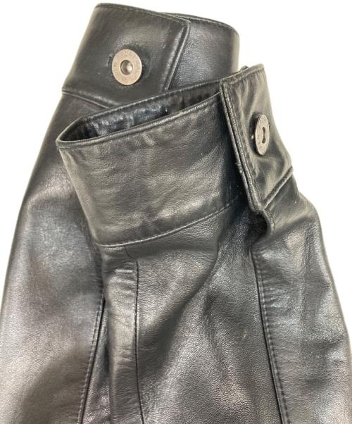 RALPH LAUREN SPORT（ラルフローレン スポーツ）RALPH LAUREN SPORT (ラルフローレン スポーツ) ラムレザージャケット　JK RL IS 4003 ブラック サイズ:9の古着・服飾アイテム