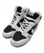 NIKE SB×SUPREMEナイキエスビー×シュプリーム）の古着「ハイカットスニーカー　Dunk High By Any Means DN3741-002」｜ホワイト×ブラック