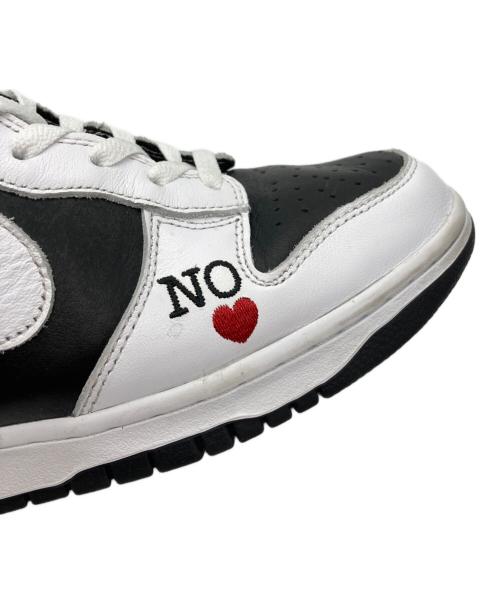 NIKE SB（ナイキエスビー）NIKE SB (ナイキエスビー) SUPREME (シュプリーム) ハイカットスニーカー　Dunk High By Any Means DN3741-002 ホワイト×ブラック サイズ:27の古着・服飾アイテム