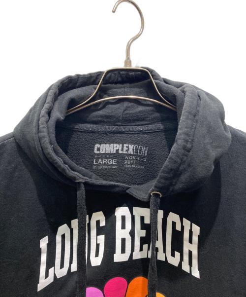 complexcon（コンプレックスコン）complexcon (コンプレックスコン) KAIKAI KIKI (カイカイキキ) FLOWER HOODIE　SS4500P ブラック サイズ:Lの古着・服飾アイテム