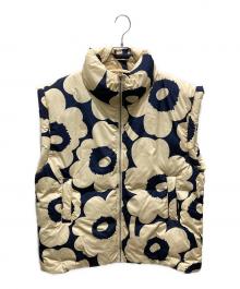marimekko（マリメッコ）の古着「Huurre Unikko down Vest」｜イエロー