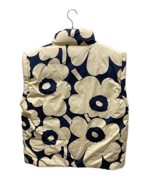 marimekko（マリメッコ）marimekko (マリメッコ) Huurre Unikko down Vest イエロー サイズ:Lの古着・服飾アイテム