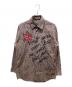 Vivienne Westwood man（ヴィヴィアン ウェストウッド マン）の古着「KISS ME KITTY FLORETS BIG SHIRT　VW-AV-76031」｜ネイビー
