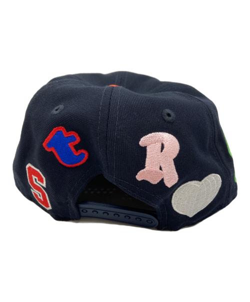 New Era（ニューエラ）New Era (ニューエラ) SAINT MICHAEL (セントマイケル) キャップ　 Retro Crown 9FIFTY ネイビー×オレンジの古着・服飾アイテム