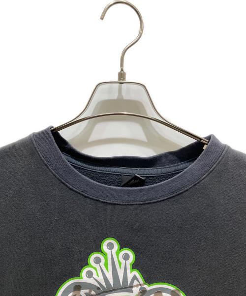 stussy（ステューシー）stussy (ステューシー) クルーネックスウェット ブラック サイズ:Lの古着・服飾アイテム