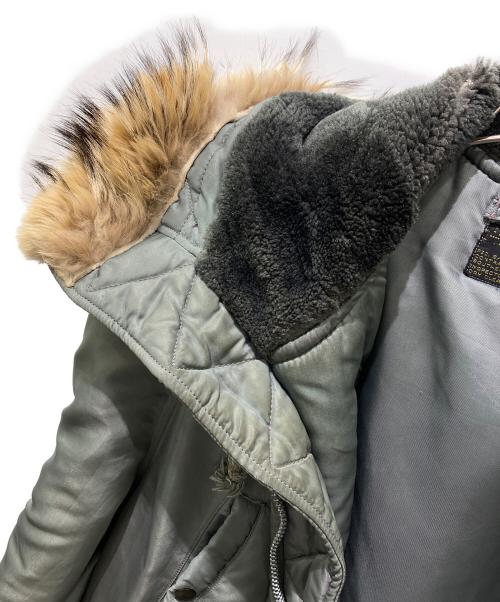 VINTAGE MILITARY（ヴィンテージ ミリタリー）VINTAGE MILITARY (ヴィンテージ ミリタリー) N-3Bタイプコート　 黒タグ・50's southern athletics社製 グリーン サイズ:Mの古着・服飾アイテム