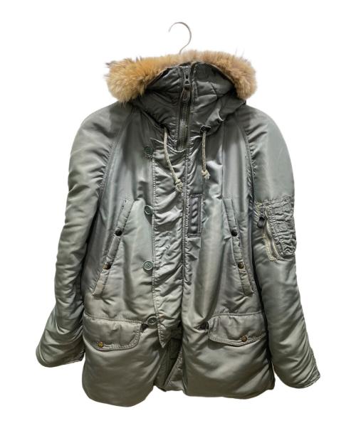 VINTAGE MILITARY（ヴィンテージ ミリタリー）VINTAGE MILITARY (ヴィンテージ ミリタリー) N-3Bタイプコート　 黒タグ・50's southern athletics社製 グリーン サイズ:Mの古着・服飾アイテム