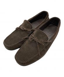 TOD'S（トッズ）の古着「スウェードドライビングシューズ」｜ブラウン