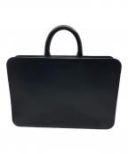 土屋鞄ツチヤカバン）の古着「ブラックヌメ スクエアバッグ」｜ブラック