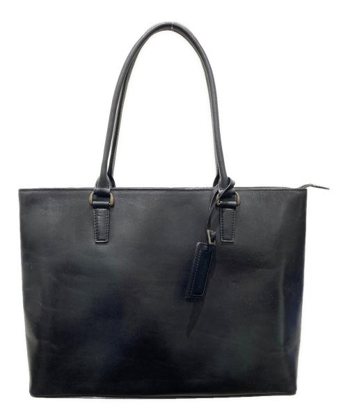 MOTHERHOUSE（マザーハウス）MOTHERHOUSE (マザーハウス) アンティークレザートートバッグ ブラックの古着・服飾アイテム