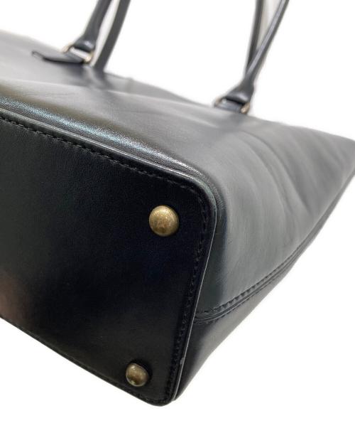 MOTHERHOUSE（マザーハウス）MOTHERHOUSE (マザーハウス) アンティークレザートートバッグ ブラックの古着・服飾アイテム