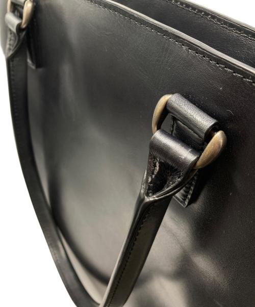 MOTHERHOUSE（マザーハウス）MOTHERHOUSE (マザーハウス) アンティークレザートートバッグ ブラックの古着・服飾アイテム