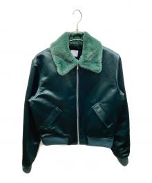 SIMPTI（シンプティ）の古着「Fur Neck MA-1」｜グリーン