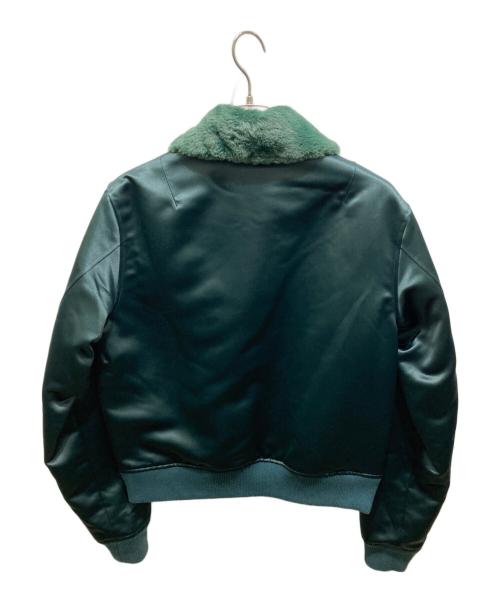 SIMPTI（シンプティ）SIMPTI (シンプティ) Fur Neck MA-1 グリーン サイズ:1の古着・服飾アイテム