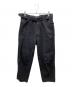 COMOLI（コモリ）の古着「デニムベルテッドパンツ」｜ブラック