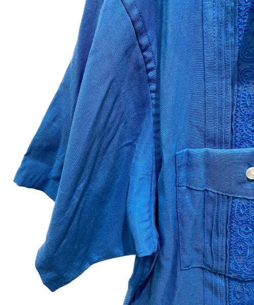 SILAS（サイラス）SILAS (サイラス) GUAYABERA S/S SHIRT スカイブルー サイズ:Mの古着・服飾アイテム